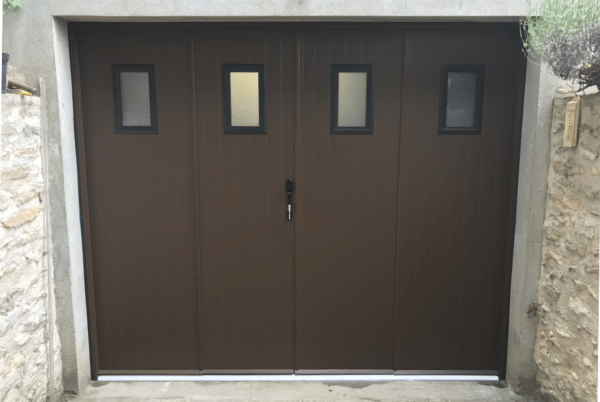 Porte de garage avec cadre et seuil – Image 2