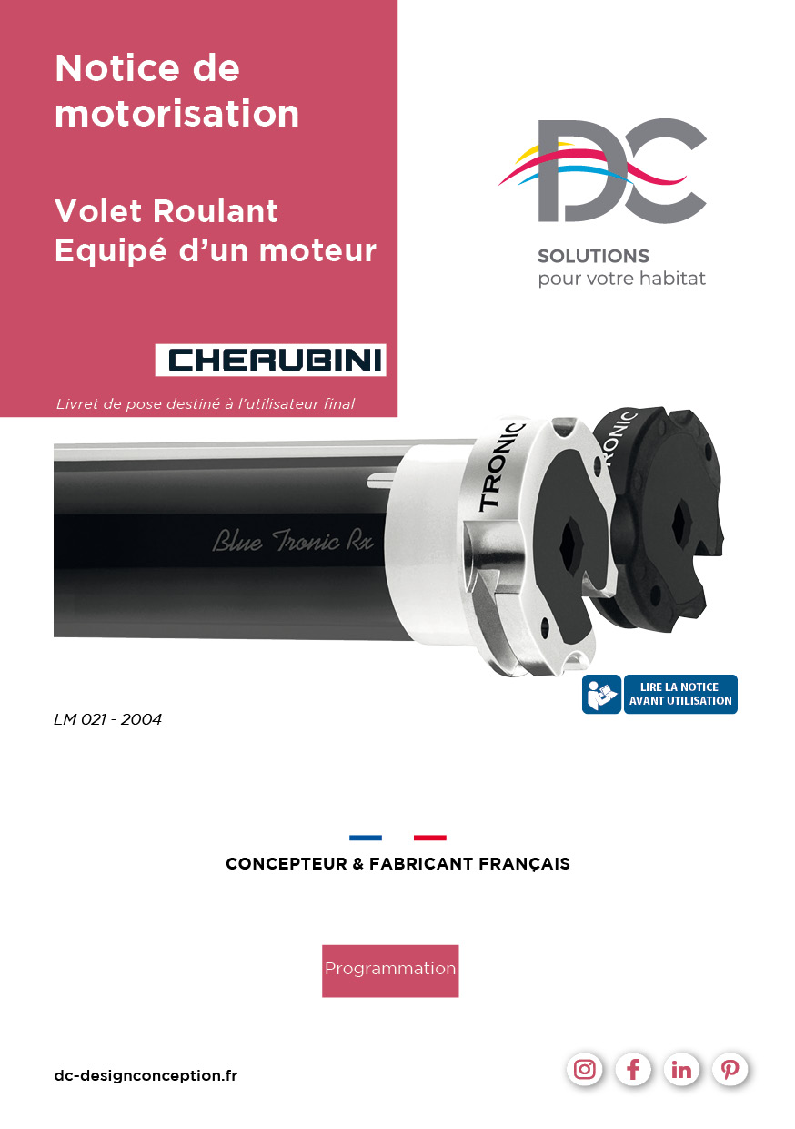 Notice de motorisation - Moteur Cherubini