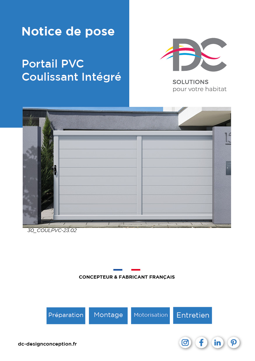 Notice de pose - Portail PVC Coulissant
