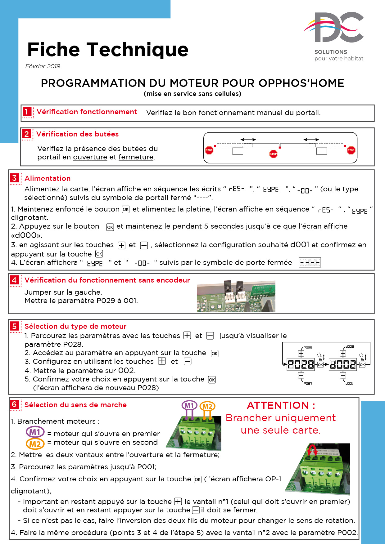 Notice simplifiée motorisation portails Oppos'home