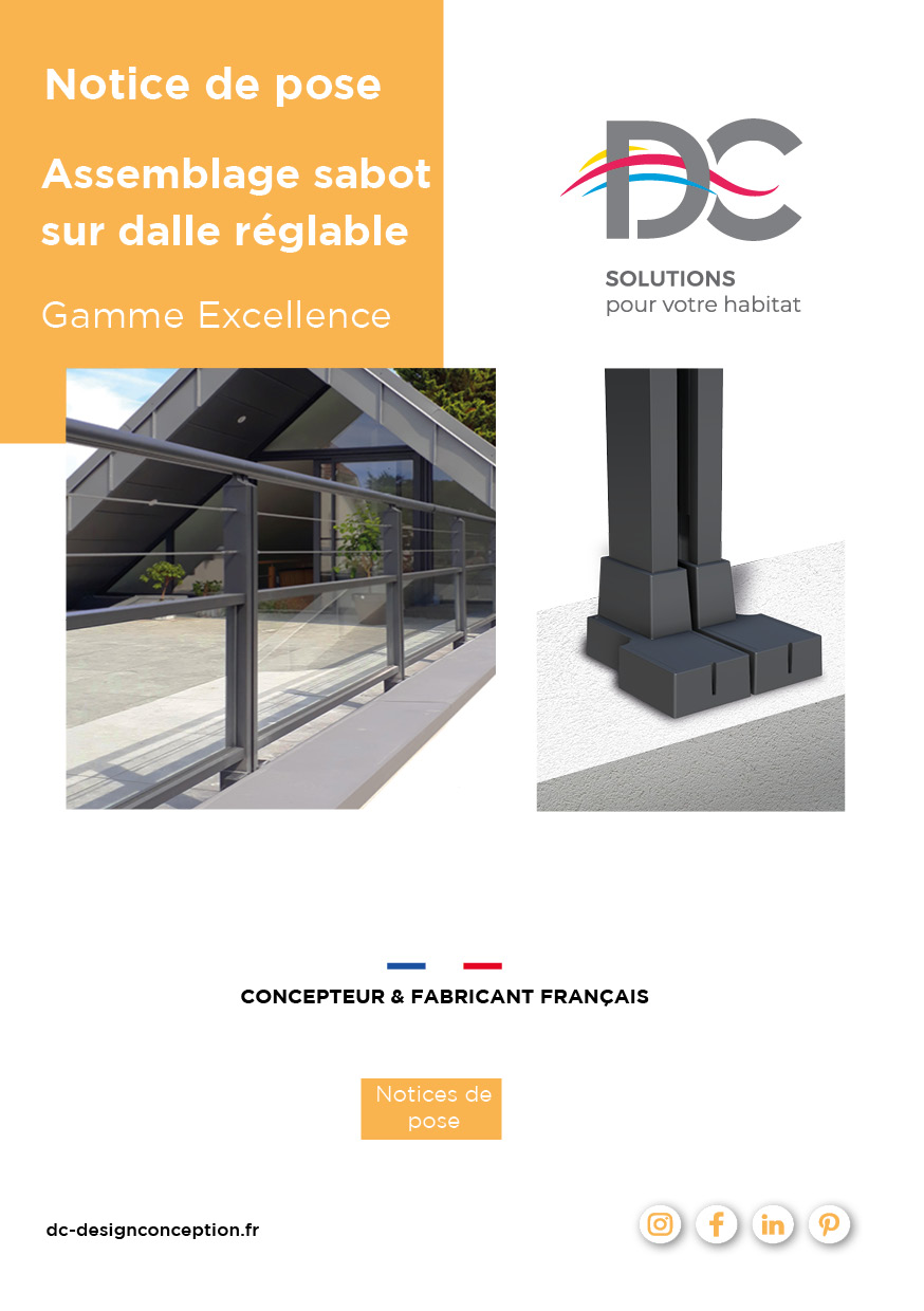 Notice- sabot réglable SD excellence