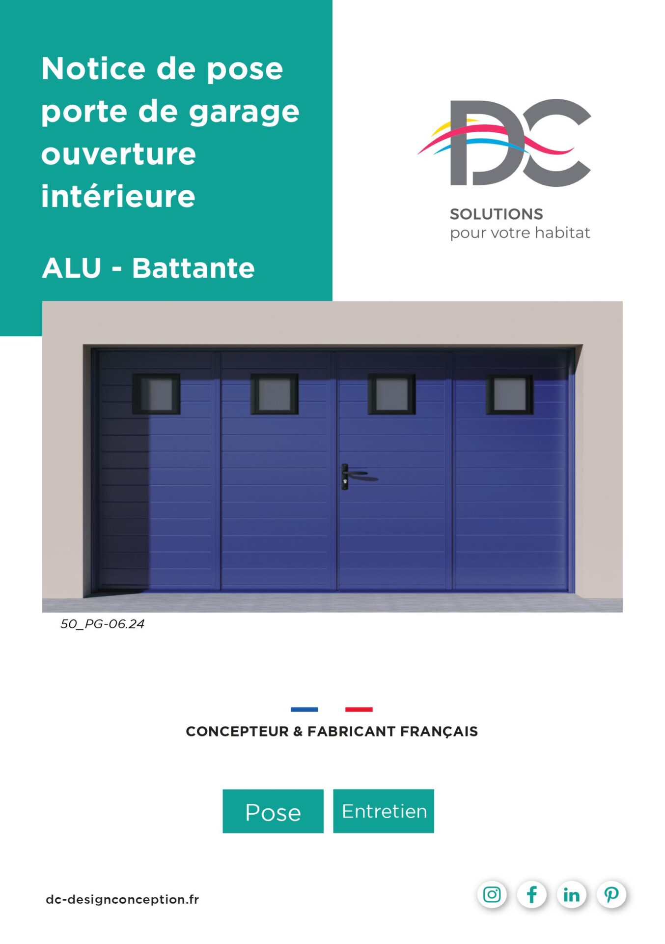 Notice de pose - Portes de garage battantes